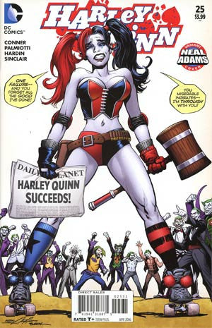 Harley Quinn Vol 2 # 25 Cover B Neal Adams Variant Cover  *NM*    Sold Out !!!!