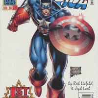 Captain America  # 1   *  Frist Print , NM * Nov 1996  Rob Liefied Controversial