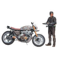 Walking Dead Daryl Dixon Action Figure and Motorcycle Version 2 Deluxe Box Set * NIB *